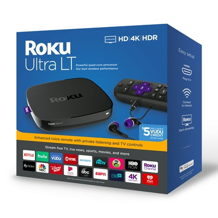 Roku Ultra LT Streaming Media Player 2019 (Best Streaming Media Player 2019)