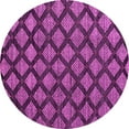thumbnail image 1 of Ahgly Company Indoor Round Abstract Pink Modern Area Rugs, 7' Round, 1 of 4