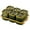 6 Grid Green, variant on TISHITA Divided Dried Fruit Plates Divided Serving Dishes with Storage Holder Food Storage Box Appetizer Plate for Home Nut Seasoning 3 Grid Brown