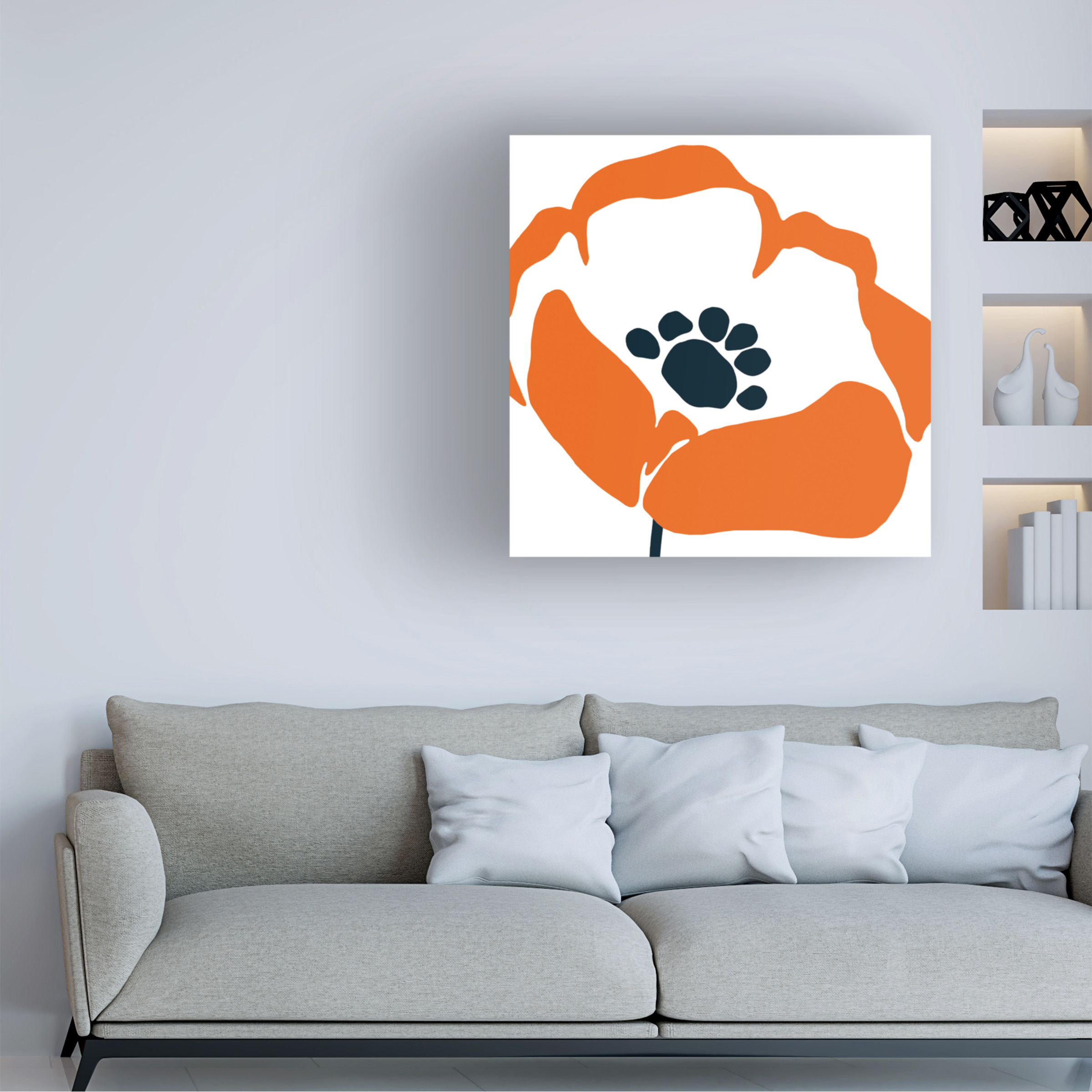 Trademark Fine Art 'Pop Art Floral III' Canvas Art by Wild Apple Portfolio