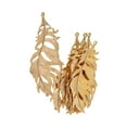 thumbnail image 6 of EHJRE 6 Pack Vintage Vivid Large Feather Charms Collection Metal Feather Pendants for Golden, 6 of 9