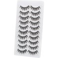 thumbnail image 2 of 10 pares de pestañas postizas 3D naturales, pestañas postizas grandes, suaves y gruesas, pestañas postizas reutilizables 100 % hechas a mano, espectaculares, 2 of 5