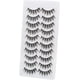 thumbnail image 2 of 10 pares de pestañas postizas 3D naturales, pestañas postizas grandes, suaves y gruesas, pestañas postizas reutilizables 100 % hechas a mano, espectaculares, 2 of 5