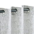 thumbnail image 3 of Lotus Jacquard Curtain Set, Raindrop, 3 of 4