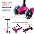 thumbnail image 2 of PRINIC Kick Scooter for Kids with 3 Light Up Wheels and Adjustable Height for 2-7 Years Old Ages Girls and Boys Toddlers & Children, Lean to Steer, 3-wheeled Scooters, 2 of 3