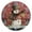 Magical Snowman, variant on Wobogo Night Sky Snowman Wall Clock 10in Silent Mechanism Battery Operated Retro Style for Living Room Bedroom and Kitchen Gold Pointer