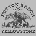 thumbnail image 2 of Men's Yellowstone Dutton Ranch Montana Black Outlines Graphic T-Shirt, 2 of 4