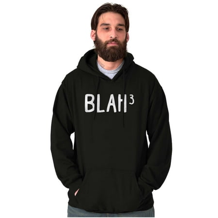 Funny Blah Cubed Snark Math Joke Hoodie Sweatshirt Women Men Brisco Brands S