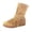 Brown, variant on Women's Fringe Mid Calf Boots Fold Over Adjustable Buckle Strap Moccasins Comfortable Tassel Casual Shoes Black Size 11