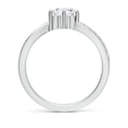 thumbnail image 2 of ANGARA IGI Certified Lab Grown 1 Ct Diamond Promise Ring for Women in 14K White Gold (Size-6.4mm| Color-F-G| Clarity-VS) | April Birthstone, Anniversary, Jewelry Gift for Women | Diamond Ring, 2 of 8