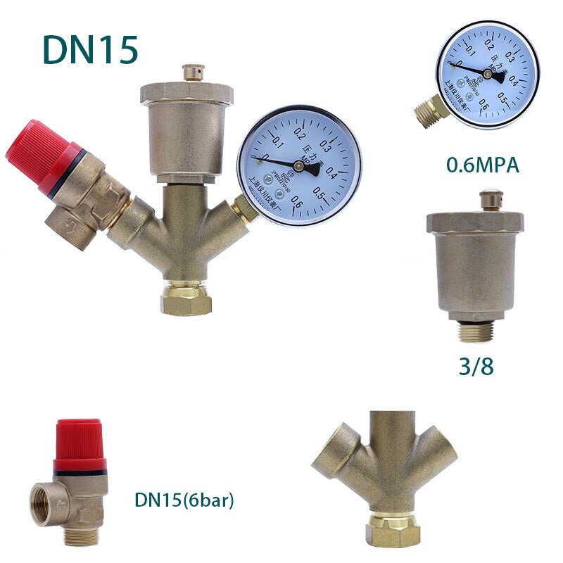 Safety valve brass automatic exhaust valve pressure relief valve