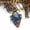 Lapis Lazuli (Bronze), variant on Chakra Egg Crystal Pendulum for Dowsing Spiritual Divination Stone Pendant Reiki-Obsidian (Bronze)