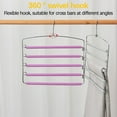 thumbnail image 1 of Wzzjkit Hangers, Multi-layer Pants Rack Foam Five-layer Pants Hanging Space Traceless Pants Hanger, Clothes Hangers, 1 of 8
