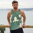 thumbnail image 6 of KLL Lotus Golden Line Print Men's Muscle Gym Workout Stringer Tank Tops Bodybuilding Fitness T-Shirts Tank Tops Men-XX-Large, 6 of 7