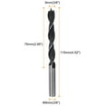 thumbnail image 2 of 10packs Brad Point Drill Bits 9mm Dia #45 Steel Round Shank Wood Drilling Bit, 2 of 6