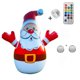 thumbnail image 2 of Control Remoto Navidad Santa Decoraciones Soporte LED Cgtredaw 80 Cm, 2 of 9
