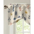 thumbnail image 2 of Flower Leaves Kitchen Curtains Balcony Adjustable Roman Blinds Small Short Curtain for Living Room, 2 of 6