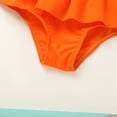 thumbnail image 7 of Happy Town Baby Girl Swimsuit Ruffle Two Pieces Swimwear Toddler Girl Rash Guard Beach Bikini Bathing Suit, 7 of 7