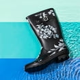 thumbnail image 6 of Norty Women's Hurricane Rain Boots – Waterproof Mid-Calf Length 11 inch Rubber Winter Spring and Garden Boots - runs a 1/2 size large, 6 of 7