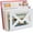 White, variant on Black Metal Desktop Mail Holder with Cutout Envelope Design Home and Office Desk Letter Organizer