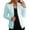 Mint Green, variant on Women's Blazer Womens Business Casual Blazers 2024 Fall Long Sleeve Notch Cardigans Open Front Work Office Cropped Blazer Jackets (Mint Green,XXL)