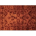 thumbnail image 1 of Ahgly Company Indoor Rectangle Abstract Orange Modern Area Rugs, 2' x 5', 1 of 4