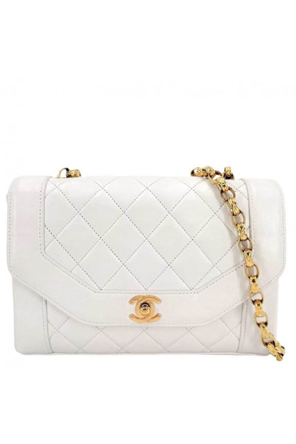 Pre-Owned Chanel Matelass Diana Shoulder Bag for Women, Chain, Coco Mark, Bag, Crossbody...