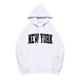 thumbnail image 4 of Shadoumai Womens new york Graphic Print Hooded Sweatshirt Long Sleeve Pullover Casual Streetwear Comfortable Soft Fabric Loose Fit Fall Winter Clothes, 4 of 4