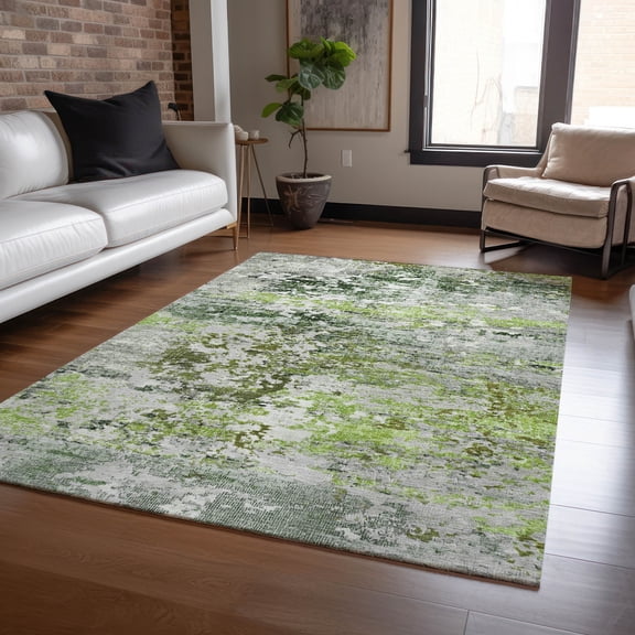 Addison Rugs Chantille Indoor/Outdoor Transitional Modern Aloe Machine Washable Rectangle Rug, 10' x 14'