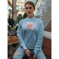 thumbnail image 2 of Lotus Flower Beautiful Design. Sweatshirt Women -Image by Shutterstock, Female Medium, 2 of 4
