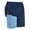 Navy, variant on Mens Swim Trunks with Compression Liner Anti Chafing 7 inch inseam Stretch Quick Dry Swim Shorts with Phone Pocket