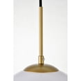thumbnail image 4 of Baxter 1 Light Brass Pendant With Frosted White Glass, 4 of 7