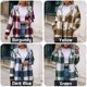 thumbnail image 3 of Chaqueta con capucha a cuadros para mujer con bolsillos Camisa informal suelta con botones Abanopi Grande, 3 of 7