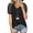 Black, variant on MOSHU Womens Blouses Lace Short Sleeve T-shirts for Women V-Neck Casual Tops