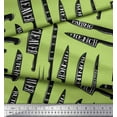 thumbnail image 2 of Soimoi Green Cotton Voile Fabric Text & Knife Kitchen Decor Fabric Printed Yard 42 Inch Wide, 2 of 3