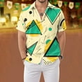 thumbnail image 2 of 80s Disco Outfit Hipster Free Hawaiian Shirt for Men - Retro 80s Style Short Sleeve Button Down Casual Cuban Shirts for Men Boys, 2 of 5