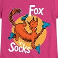 thumbnail image 3 of Fox In Socks Jumping  - Girls Fitted Short Sleeve Tee, 3 of 6