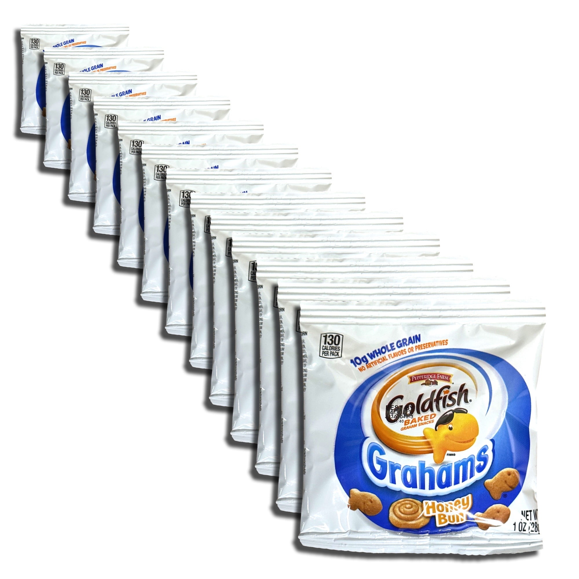 Goldfish Whole Grain Honey Bun Grahams To Go, 30 Packs