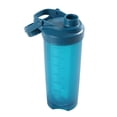 thumbnail image 2 of Mainstays 24oz Shaker Cup and Gym Water Bottle, Blue, with Twist on Lid and Ball, Plastic, 2 of 11