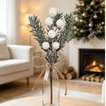 thumbnail image 2 of 7.87 inch Artificial Pine Branches for Vase,Garland and Table & Christmas Decor,Pine Cones Bulk Ornaments for Xmas Thanksgiving Fall Party Craft Decorations,Christmas Decorations,5 Pieces, 2 of 5