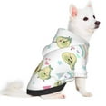 thumbnail image 3 of Bingfone Green Blue Avocado Dog Clothes Hoodie, Pet Winter Coat,Puppy Sweatshirts For Small Dogs Boy Girl,Suitable For All Breeds-X-Large, 3 of 9