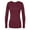 Burgundy, variant on Adar Underscrubs for Women - Long Sleeve Underscrub Comfort Tee.