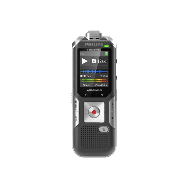 Philips Voice Tracer DVT6010 - Voice recorder - 110 mW - 8 GB - anthracite, shadow silver