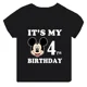thumbnail image 3 of Ropa para niños, camisetas de algodón con número de cumpleaños de Mickey Mouse, ropa kawaii para niñas, camisetas para niños, dibujos animados de anime, ropa informal, 3 of 5