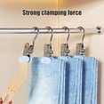 thumbnail image 4 of EGNMCR Bacs de Rangement, Conteneurs de Rangement en Caoutchouc Souple Cintres pour Pantalons Clips Organisateur de Placards Multi-Usage en Acier Inoxydable Antidérapant Sans Trace Clip pour Jupes Jeans Acier Inoxydable Clips, 4 of 6