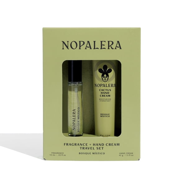 Nopalera Bosque Místico Hand Cream & Eau De Parfum Gift Set, Sweet Spicy Floral Scent, Travel Sizes