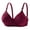 Wine, variant on Women's A Cup Bra Knurling Back Buckle Adjustable Straps Thin Comfortable Breathable No Underwire Everyday Wear
