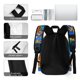 thumbnail image 5 of Hombre Perro-theme Backpack, Campus style schoolbag Bookbag with Adjustable Shoulder Straps And Large Zip Compartment, Unisex Travel Bags.42x30x15cm, 5 of 6