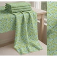 thumbnail image 6 of Soimoi Green Cotton Cambric Fabric Yellow Mustard Leaves Printed Craft Fabric by the Yard 42 Inch Wide, 6 of 7