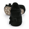 thumbnail image 5 of Boys Shoes,Toddler Girls First Prewalker Barefoot Sole Non Soft Floor Shoes with Decorative Bowknot Design for Early Walking Stages,Kids Shoes,Black,12-18 Months, 5 of 9